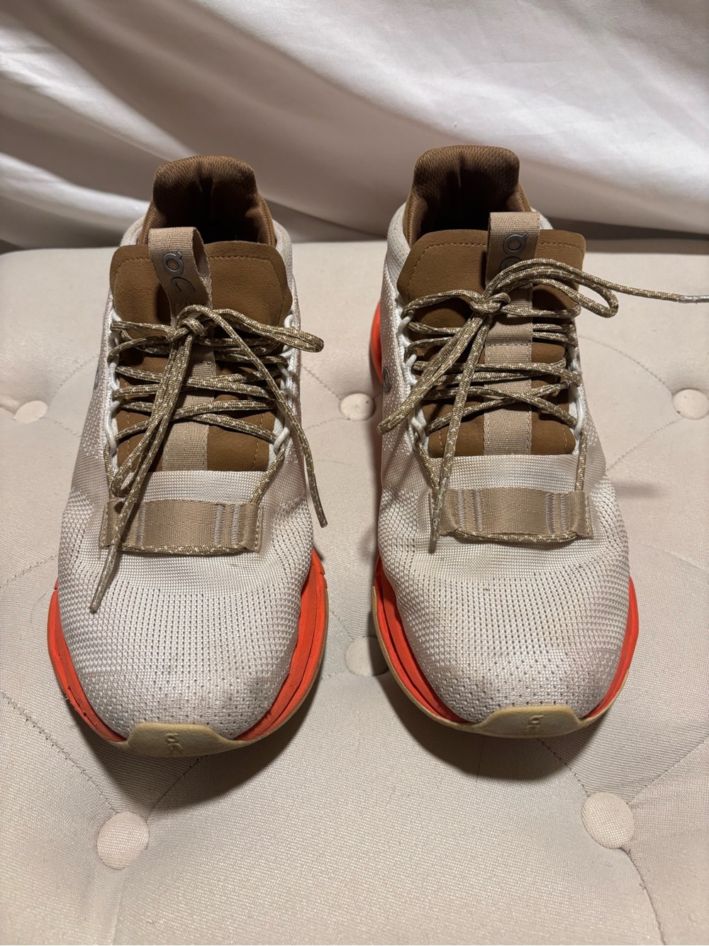 On Running Women’s Sneakers Cloudnova “Beige Orange” size 8 - Picture 3 of 7